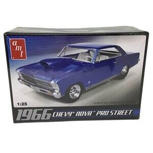1966 Chevy Nova Pro Street Car Plastic Model Kit AMT 1:25 636 Skill 2 NEW